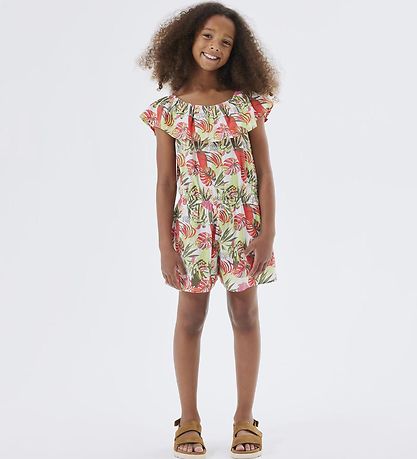 Name It Jumpsuit - NkfVinaya - Noos - Bright White/Tropical Name It Jumpsuit - NkfVinaya - Noos - Bright White/Tropical