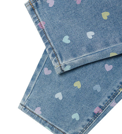 Name It Jeans - NmfBella - Medium+ Blue Denim/Hearts