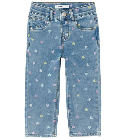 Name It Jeans - NmfBella - Medium+ Blue Denim/Hearts