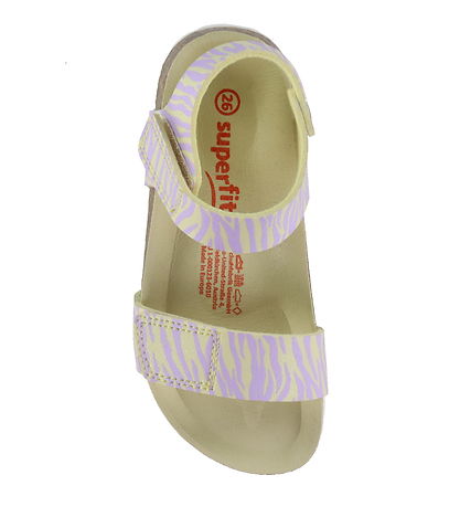 Superfit Sandaler - Fussbettpantoff - Gul/Lila