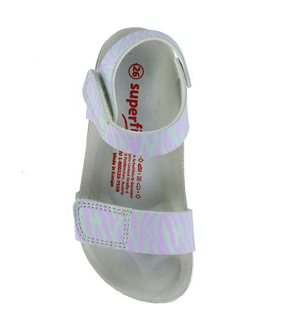 Superfit Sandals -Fussbettpantoff - Green/Purple