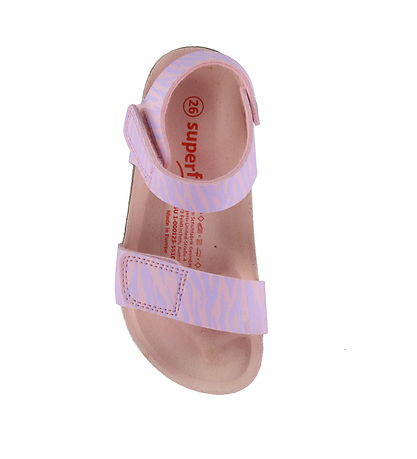 Superfit Sandals - Fussbettpantoff - Pink/Purple