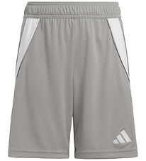 Shorts adidas Performance - Tiro24 SHO Y - Gris/Blanc