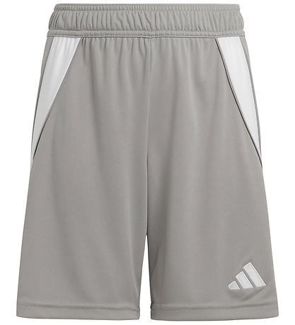 adidas Performance Shortsit - Tiro24 SHO Y - Harmaa/Valkoinen