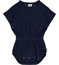 Müsli Bodysuit s/s - Waffle - Night Blue