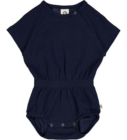 Müsli Bodysuit s/s - Waffle - Night Blue