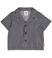 Müsli Shirt - Poplin Stripe - Conditioner Cream/Night Blue Müsli Shirt - Poplin Stripe - Conditioner Cream/Night Blue