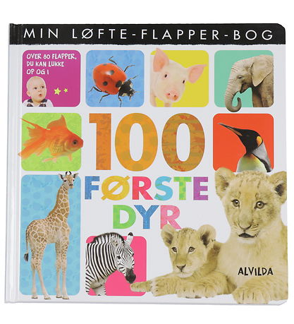 Alvilda Myndabók - Min Løfte-Flapper-Bók - 100 fyrstu dýr - Dan