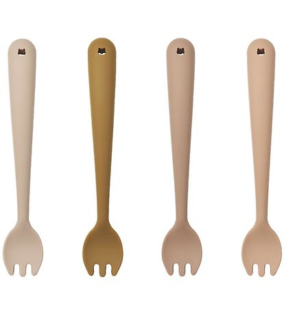 Liewood Forks - 4-Pack - Silicone - Scott - Rose Multi Mix