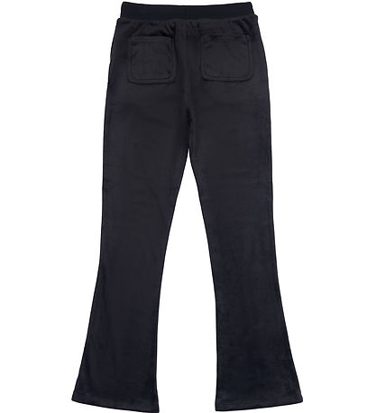 Juicy Couture Velvet Trousers - Diamante - Jet Black