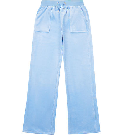 Juicy Couture Bukser i velur - Tonal - Della Robbia Blue