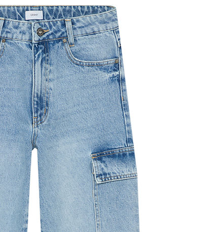 Grunt Jeans - Giant Cargo Dashing - Mid Blue Grunt Jeans - Giant Cargo Dashing - Mid Blue