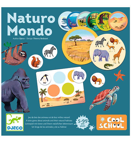Djeco Mynda lottó - Cool Skóli - Naturo Mondo
