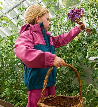 Viking Softshell Jacket w. Fleece - Play - Plum/Navy