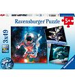 Ravensburger Jigsaw Puzzle - 3x49 Bricks - Space Adventure Ravensburger Jigsaw Puzzle - 3x49 Bricks - Space Adventure