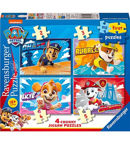 Ravensburger Puzzel - My First - 4 Verschillende - Paw Patrol