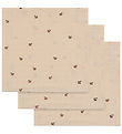 Carrés de mousseline Konges Sløjd - 65x65 cm - 3 Pack - Cherry