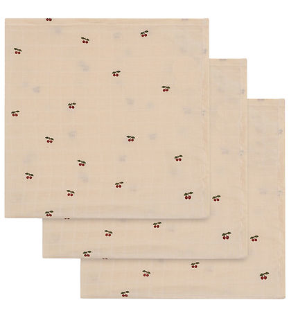 Konges Sløjd Spucktücher - 65x65 cm - 3er-Pack - Cherry Konges Sløjd Spucktücher - 65x65 cm - 3er-Pack - Cherry