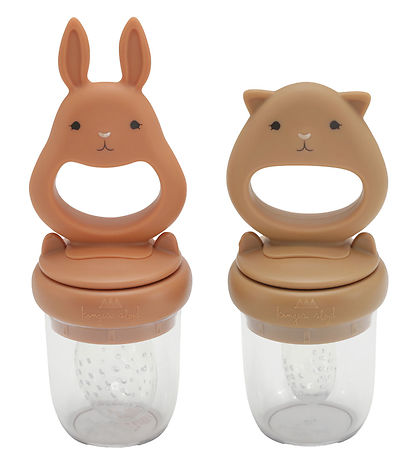 Konges Sløjd Food Feeders - 2-Pack - Almond/Terracotta