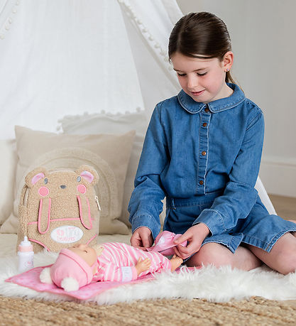 Tiny Treasures Backpack w. Accessories - Bear Hug Changing Bag