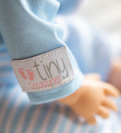 Poupée av. Marron Cheveux Tiny Treasures - Blue Bear Poupée