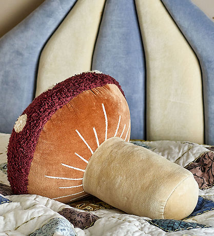Bloomingville Cushion - Mushroom - 40x38 cm - Red Bloomingville Cushion - Mushroom - 40x38 cm - Red
