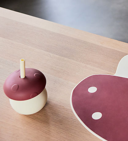 Tasse OYOY - Champignon - Off White/Rouge