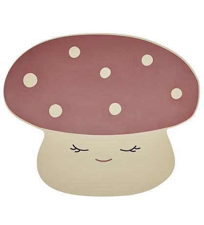 OYOY Placemat - Mushroom - Off White/Red OYOY Placemat - Mushroom - Off White/Red