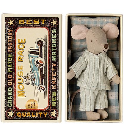 Souris Maileg - Grand frère dans une boîte d'allumettes Souris Maileg - Grand frère dans une boîte d'allumettes