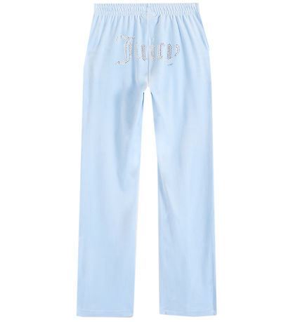 Juicy Couture Velvet Trousers - Tina - Powder Blue