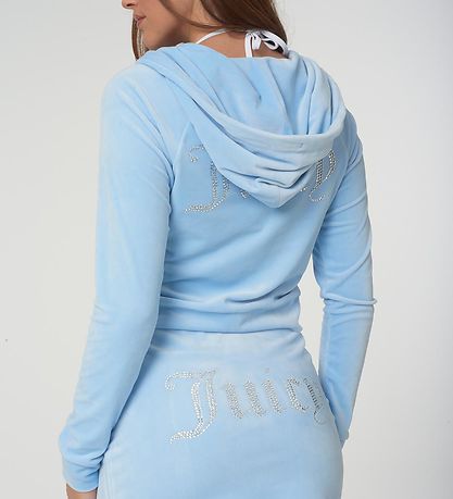 Juicy Couture 가디건 - 매디슨 - 벨로어 - 파우더 블루
