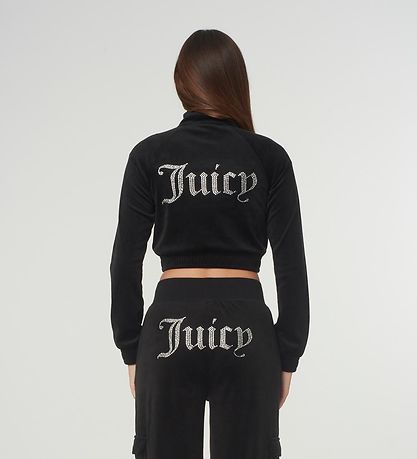 Juicy Couture Cardigan - Tasha - Velvet - Black