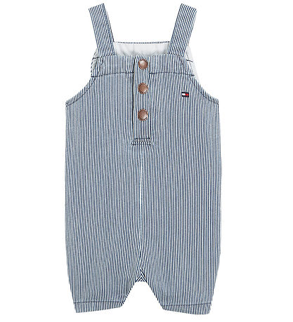 Tommy Hilfiger Set - T-shirt/Overalls - Striped Dungaree - The Tommy Hilfiger Set - T-shirt/Overalls - Striped Dungaree - The