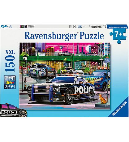 Ravensburger Jigsaw Puzzle - 150 Bricks - Police On Patrol Ravensburger Jigsaw Puzzle - 150 Bricks - Police On Patrol