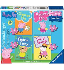 Ravensburger Puzzel - My First - 4 Verschillende - Peppa Pig Ravensburger Puzzel - My First - 4 Verschillende - Peppa Pig
