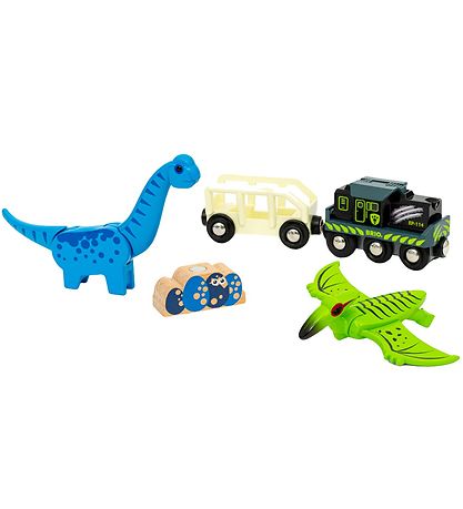 BRIO World Batterijgevoed Trein Met Dinosaur m. Geluid en licht  BRIO World Batterijgevoed Trein Met Dinosaur m. Geluid en licht