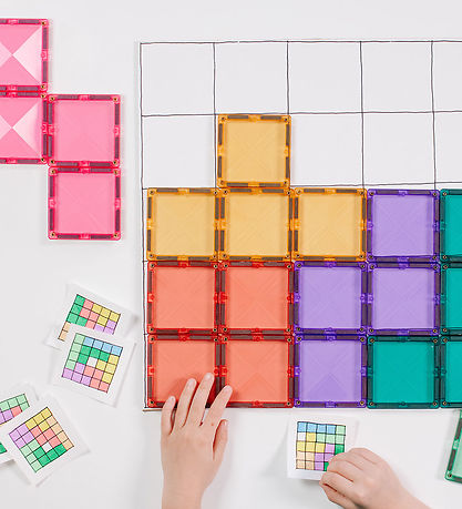 Connetix Segulsett - 40 Partar - Pastel Square Expansion Pakki