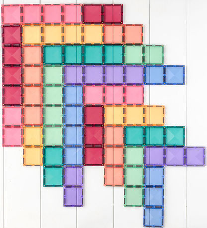 Connetix Magnetsats - 24 Delar - Pastel Rektangel