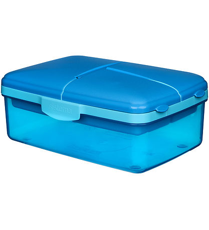 Sistema Lunchbox - Slimline Quaddie - 1.5 L - Blue/Light Blue Sistema Lunchbox - Slimline Quaddie - 1.5 L - Blue/Light Blue