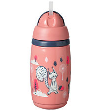Tommee Tippee Cup w. Straws - Superstar - 266 mL - Pink w. Fores Tommee Tippee Cup w. Straws - Superstar - 266 mL - Pink w. Fores