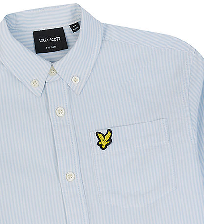 Lyle & Scott Hemd - Oxford - Hellblau/Weiß