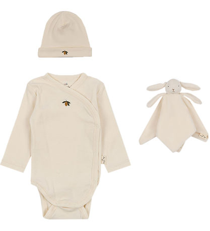 Konges Sløjd Lahjapaketti - Uniriepu/Pipo/Body p/h - Offwhite - 