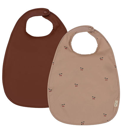 Konges Sløjd Bibs - PU - 2-Pack - Cherry