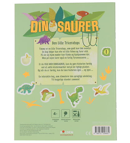 Forlaget Bolden Stickerboek - Dinosaurussen: de Klein Tricerat