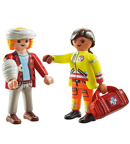 Playmobil DuoPack - Paramedic with Patient - 71506 - 6 Parts Playmobil DuoPack - Paramedic with Patient - 71506 - 6 Parts
