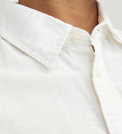 Jack & Jones Hemd - JjeLinen - Weiß