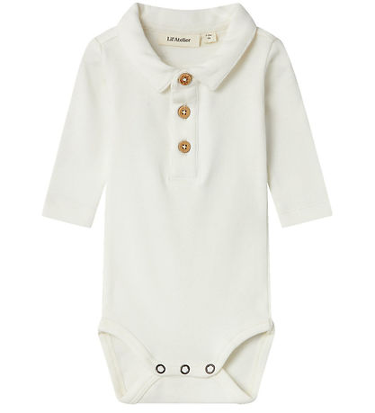 Lil' Atelier Shirt Bodysuit L/æ - NmmUndo - Coconut Milk