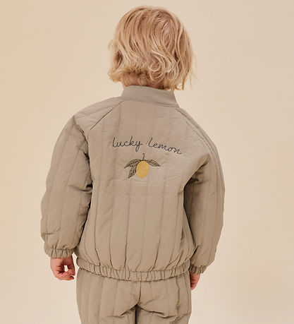 Konges Sløjd Thermo Jacket - Juno Bombs - Laural Oak w. Lemon