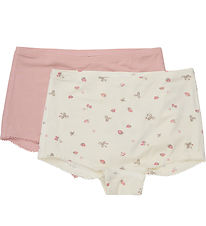 Minymo Hipsters - 2-Pack - Viscose - Strawberry Ice w. Strawberr Minymo Hipsters - 2-Pack - Viscose - Strawberry Ice w. Strawberr