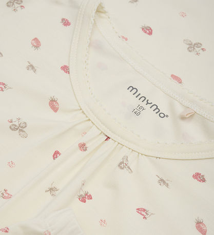 Ensemble de Pyjama Minymo - Viscose - Strawberry Ice av. Fraise Ensemble de Pyjama Minymo - Viscose - Strawberry Ice av. Fraise